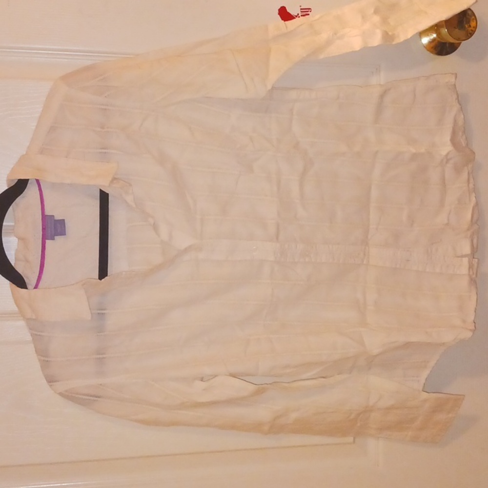 White button-down shirt